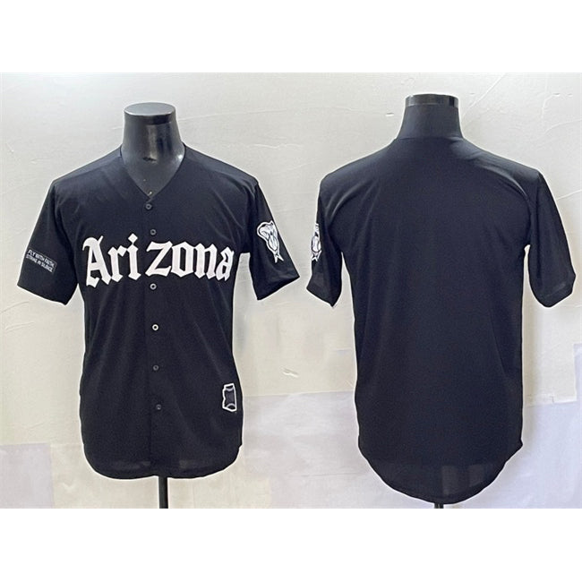 Arizona Diamondbacks Blank Black Tomch 'Gothic Desert Fang Edition' Vapor Premier Limited Stitched Jersey