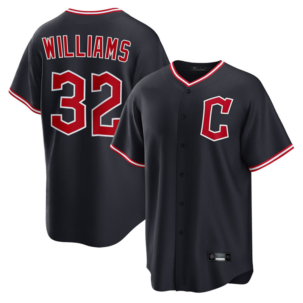 Cleveland Guardians #32 Gavin Williams Player Navy Tomch Home Game Stitched Jerseys