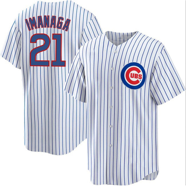 Chicago Cubs #21 Sh¨­ta Imanaga White Tomch Cool Base Stitched Baseball Jersey