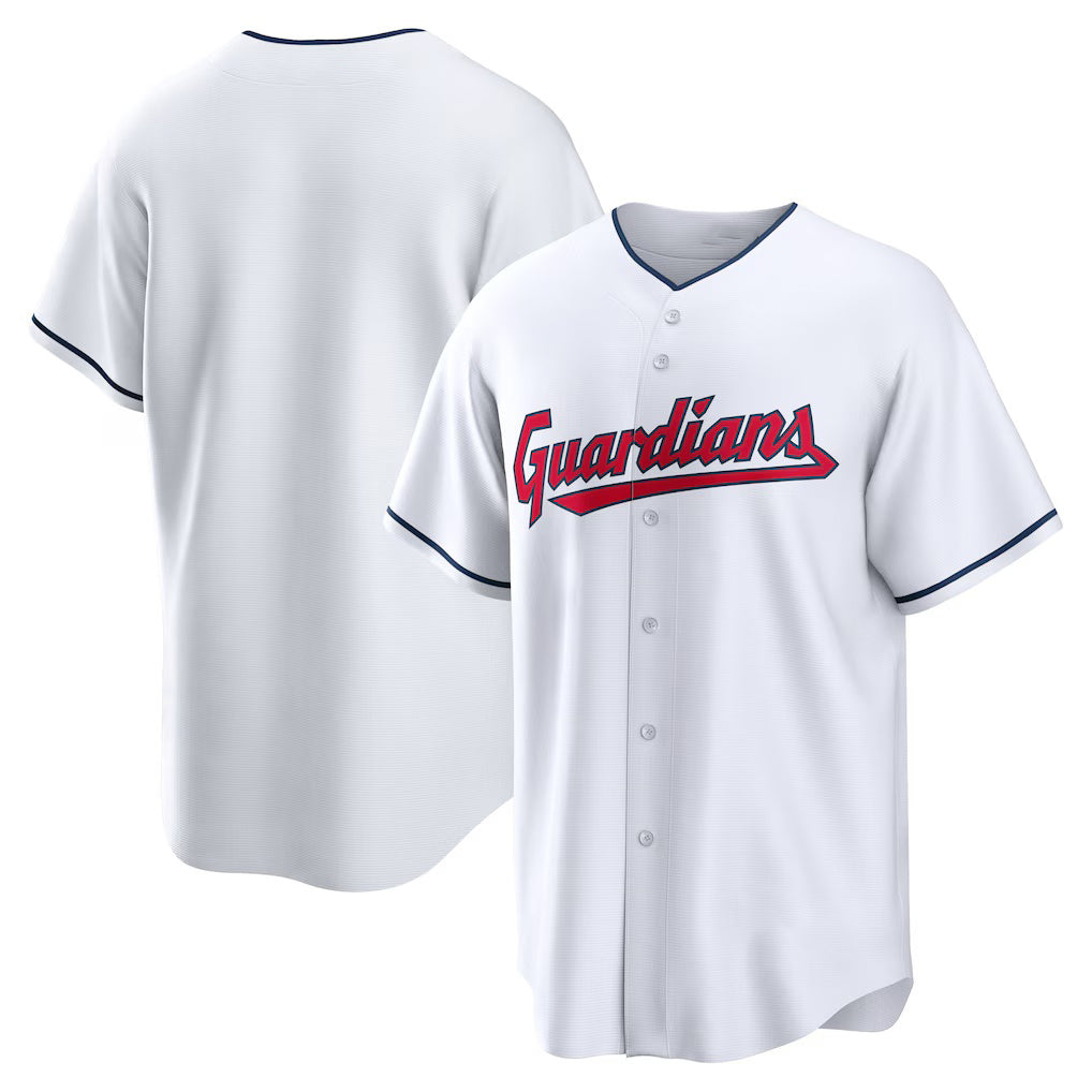Cleveland Guardians White Tomch Home Blank Replica Jersey