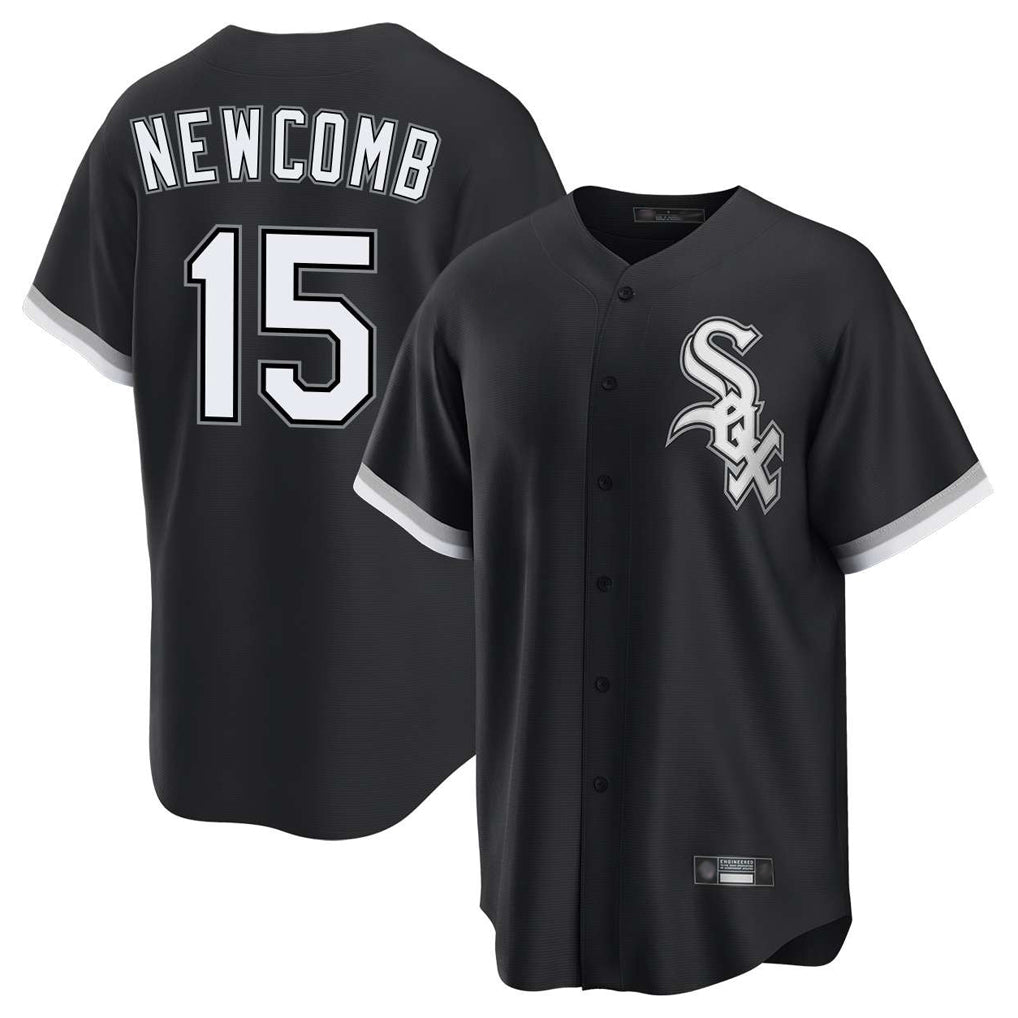 Chicago White Sox #15 Sean Newcomb Player Black Tomch Home Game Stitched Jerseys