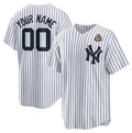Custom New York Yankees Active Player White Tomch 2024 World Series Cool Base Stitched Jersey