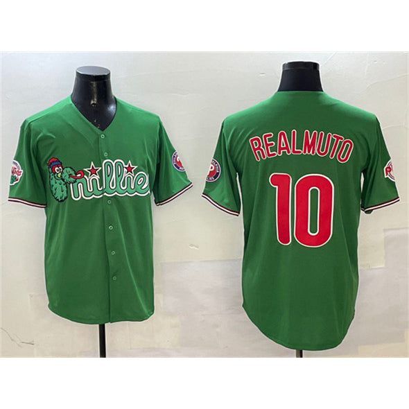Philadelphia Phillies #10 J.T. Realmuto Green Tomch Phanatic Limited Stitched Jersey