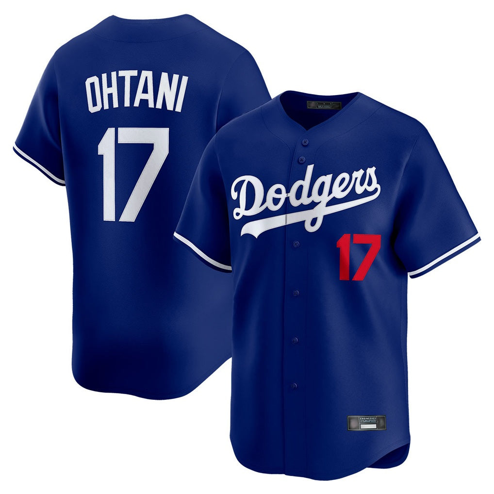 Los Angeles Dodgers #17 Shohei Ohtani Player Royal Tomch Limited Home Stitched Jerseys