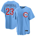 Chicago Cubs #23 Ryne Sandberg Player Light Blue Tomch Home Game Stitched Jerseys