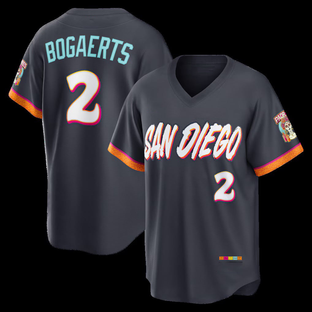 San Diego Padres #2 Xander Bogaerts Obsidian Tomch 2026 City Connect Stadium Jersey