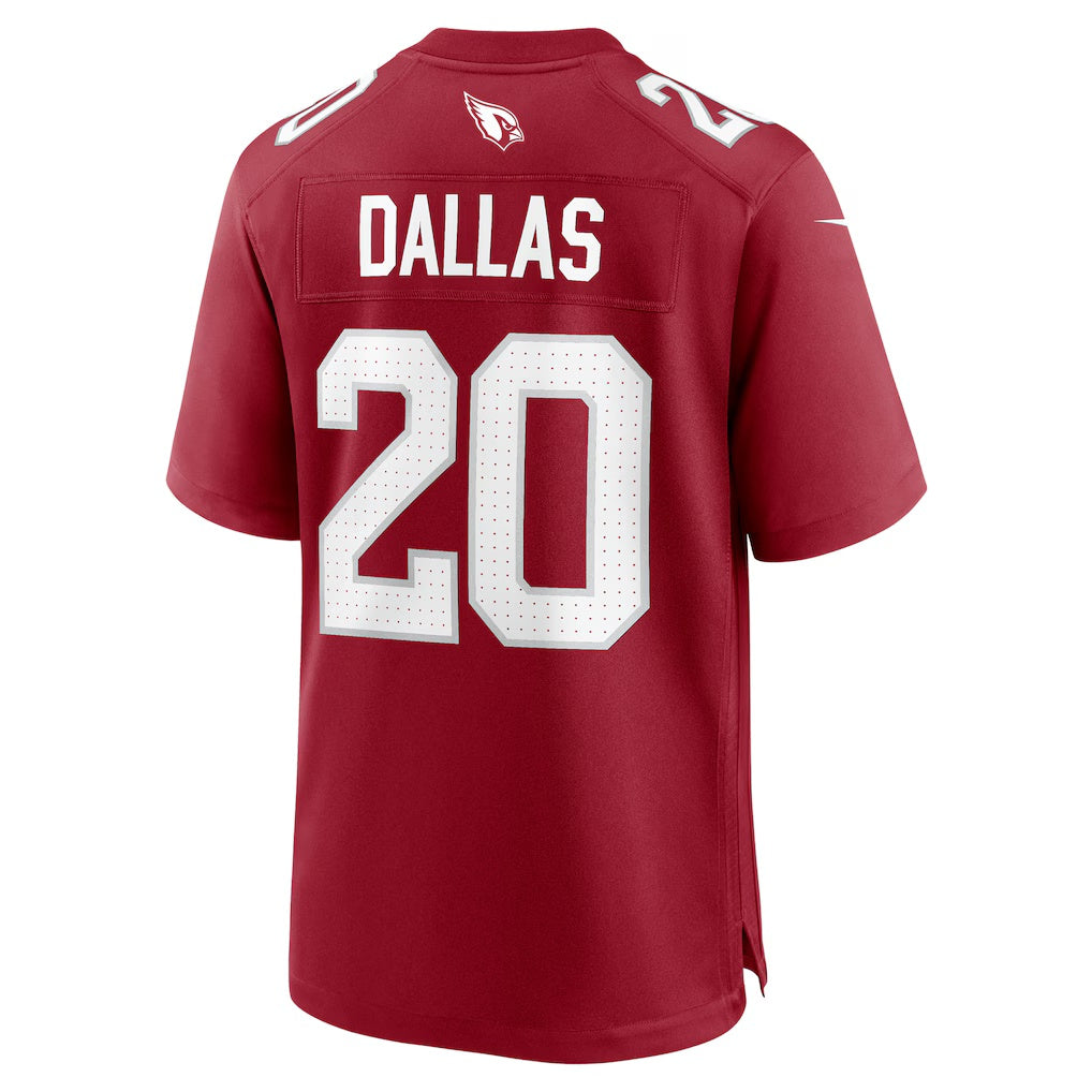 A.Cardinals #20 DeeJay Dallas Cardinal Tomch Team Game Jersey