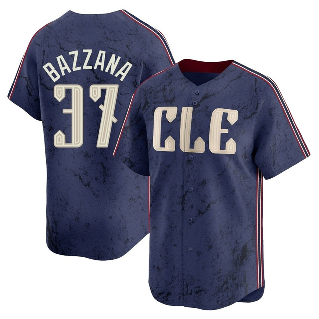 Cleveland Guardians #37 Travis Bazzana Player Navy Tomch City Connect Limited Home Stitched Jerseys
