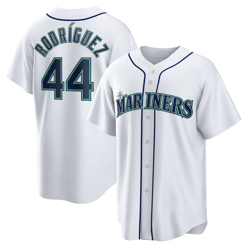 Seattle Mariners #44 Julio Rodriguez White Tomch Home Replica Player Jersey