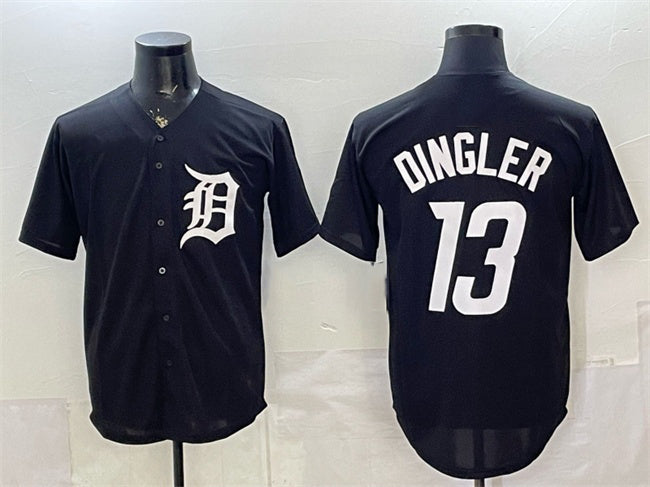 Detroit Tigers #13 Dillon Dingler Black Tomch Limited Stitched Jersey