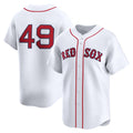 Boston Red Sox #49 Tim Wakefield White Tomch Home Limited Player Jersey