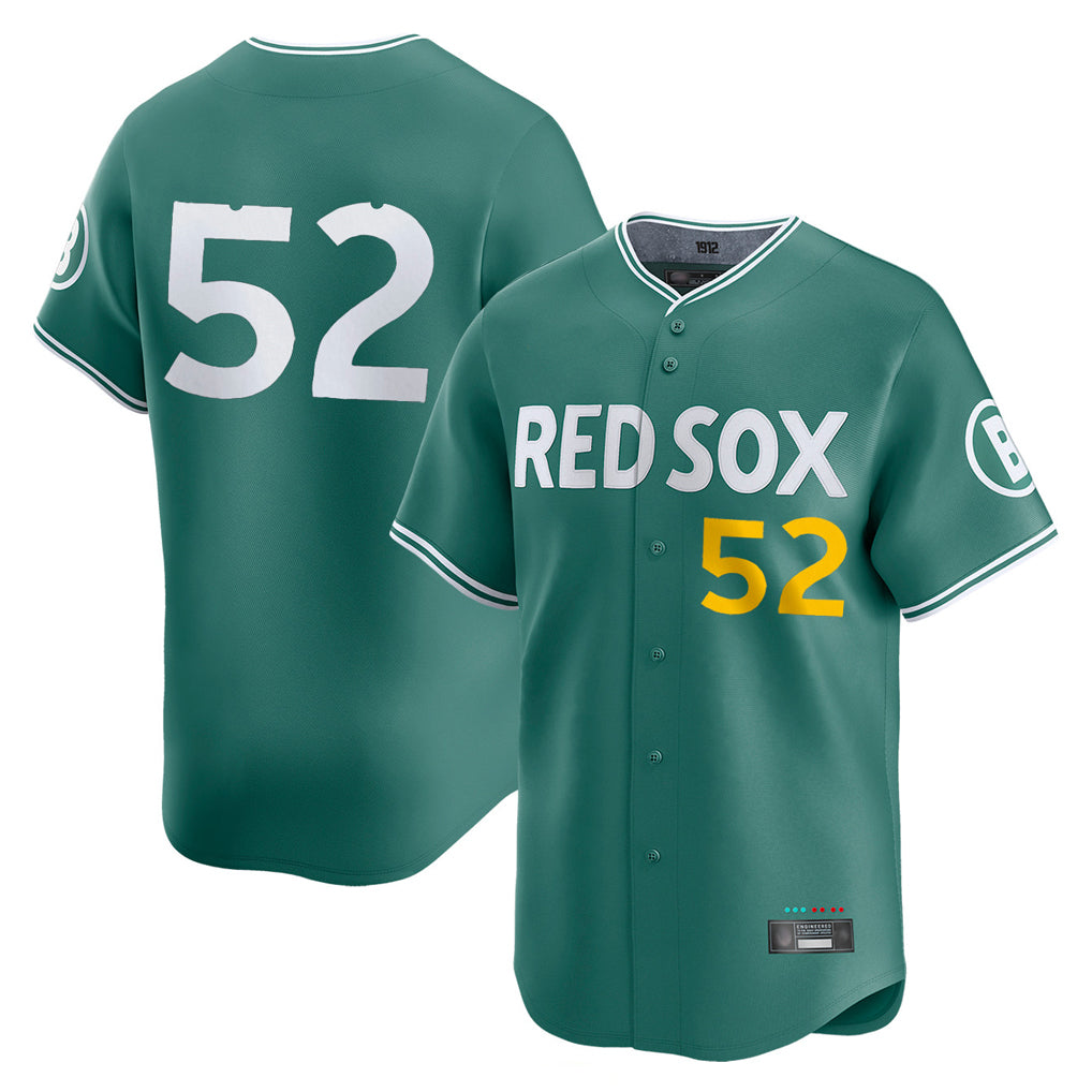 Boston Red Sox #52 Wilyer Abreu Player Green Tomch City Connect Limited Home Game Stitched Jerseys1
