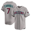 Arizona Diamondbacks #7 Corbin Carroll Player Gray Tomch Road Limited Home Game Stitched Jerseys