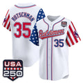 Baltimore Orioles #35 Adley Rutschman Player White Tomch USA 250 Independence Day Vapor Premier Limited Home Game Stitched Jerseys