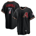 Arizona Diamondbacks #7 Corbin Carroll Player Black Tomch USA 250 Fourth of July Game Home Stitched Jerseys