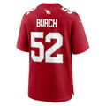 A.Cardinals #52 Jordan Burch Cardinal Tomch Team Game Jersey