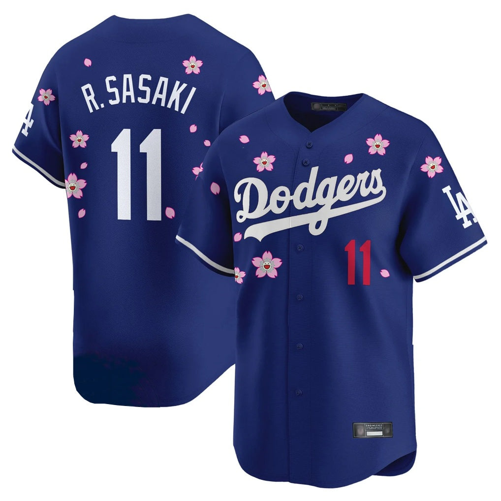 Los Angeles Dodgers #11 Roki Sasaki Player Royal Tomch Tokyo Series Vapor Premier Limited Stitched Jerseys