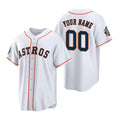 Custom Houston Astros ACTIVE PLAYER White Tomch 2022 World Series Home Stitched Jersey