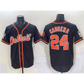 Detroit Tigers #24 Miguel Cabrera Black Thaam With Patch Cool Base Stitched Jersey