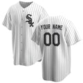 Custom Chicago White Sox White Tomch Home Replica Jersey