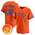 Custom Toronto Blue Jays x Dragon Ball Orange Tomch Vapor Premier Limited Jersey - All Stitched