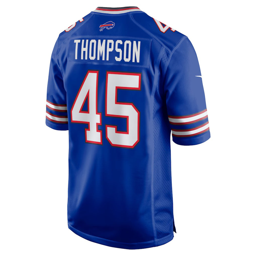 B.Bills #45 Shaq Thompson Royal Tomch Team Game Jersey