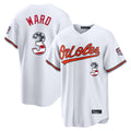 Baltimore Orioles #3 Taylor Ward Player White Tomch USA 250 Fourth of July Home Game Stitched Jerseys