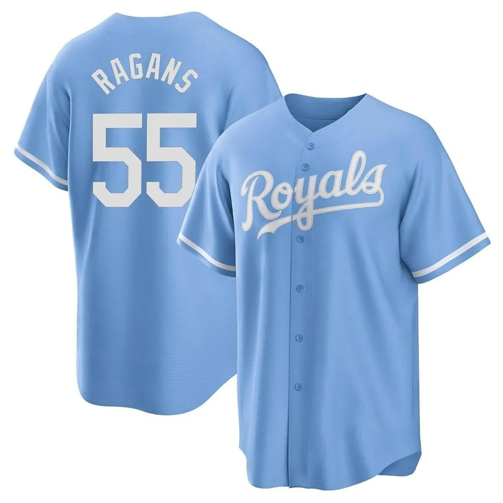 Kansas City Royals #55 Cole Ragans Player Light Blue Tomch Home Game Stitched Jerseys