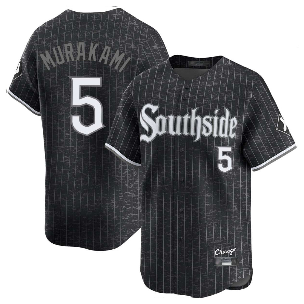 Chicago White Sox #5 Munetaka Murakami Player Black Tomch City Connect Limited Home Stitched Jerseys