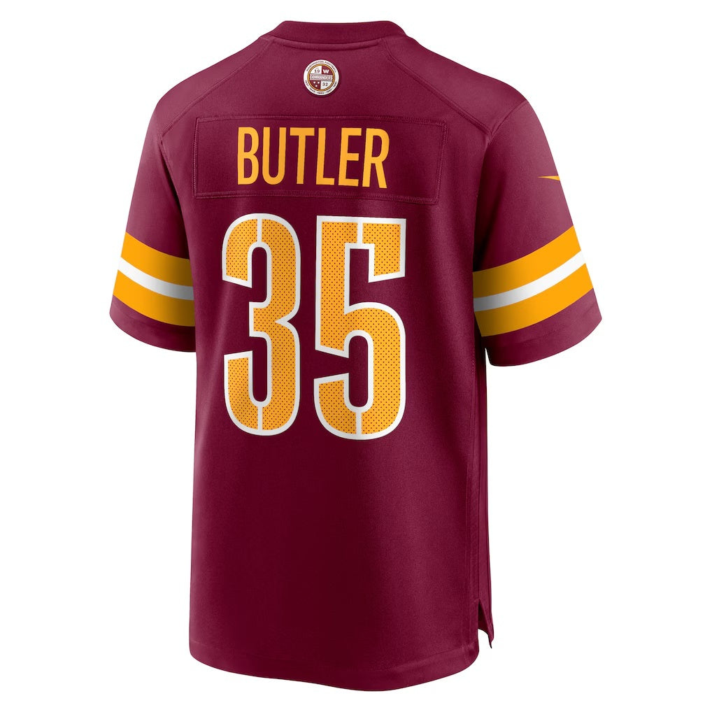 W.Commanders #35 Percy Butler Burgundy Tomch Player Game Jersey