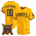 Custom Pittsburgh Pirates Gold Tomch 2026 City Connect Stadium Stitched Jersey