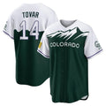 Colorado Rockies #14 Ezequiel Tovar Player Green Tomch City Connect Home Game Stitched Jerseys