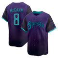Arizona Diamondbacks #8 James McCann Player Purple Tomch City Connect Limited Home Game Stitched Jerseys
