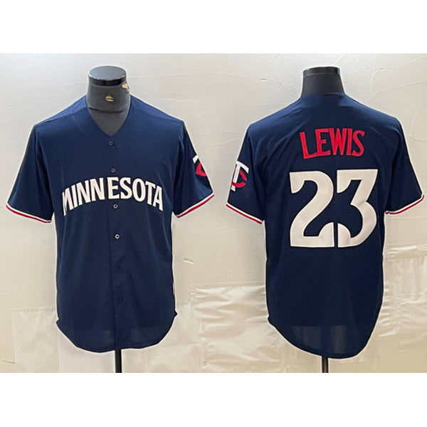 Minnesota Twins #23 Royce Lewis Navy Tomch Cool Base Stitched Jersey