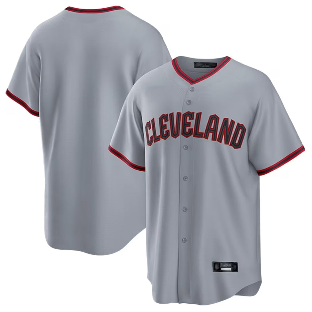 Cleveland Guardians Blank Player Gray Tomch Home Game Stitched Jerseys