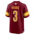 W.Commanders #3 Will Harris Burgundy Tomch Team Game Jersey