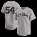 New York Yankees #54 Max Fried Gray Tomch Road Limited Player Jersey 2