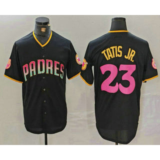San Diego Padres #23 Fernando Tatis Jr Black Tomch 20th Anniversary Cool Base Stitched Jersey