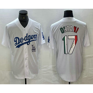 Los Angeles Dodgers #17 Shohei Ohtani Mexico White Thaam Cool Base Stitched Jerseys