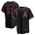 Arizona Diamondbacks #57 Eduardo Rodriguez Player Black Tomch Limited Home Stitched Jerseys