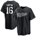 Minnesota Twins #16 Austin Martin Player Black TomchHome Game Stitched Jerseys