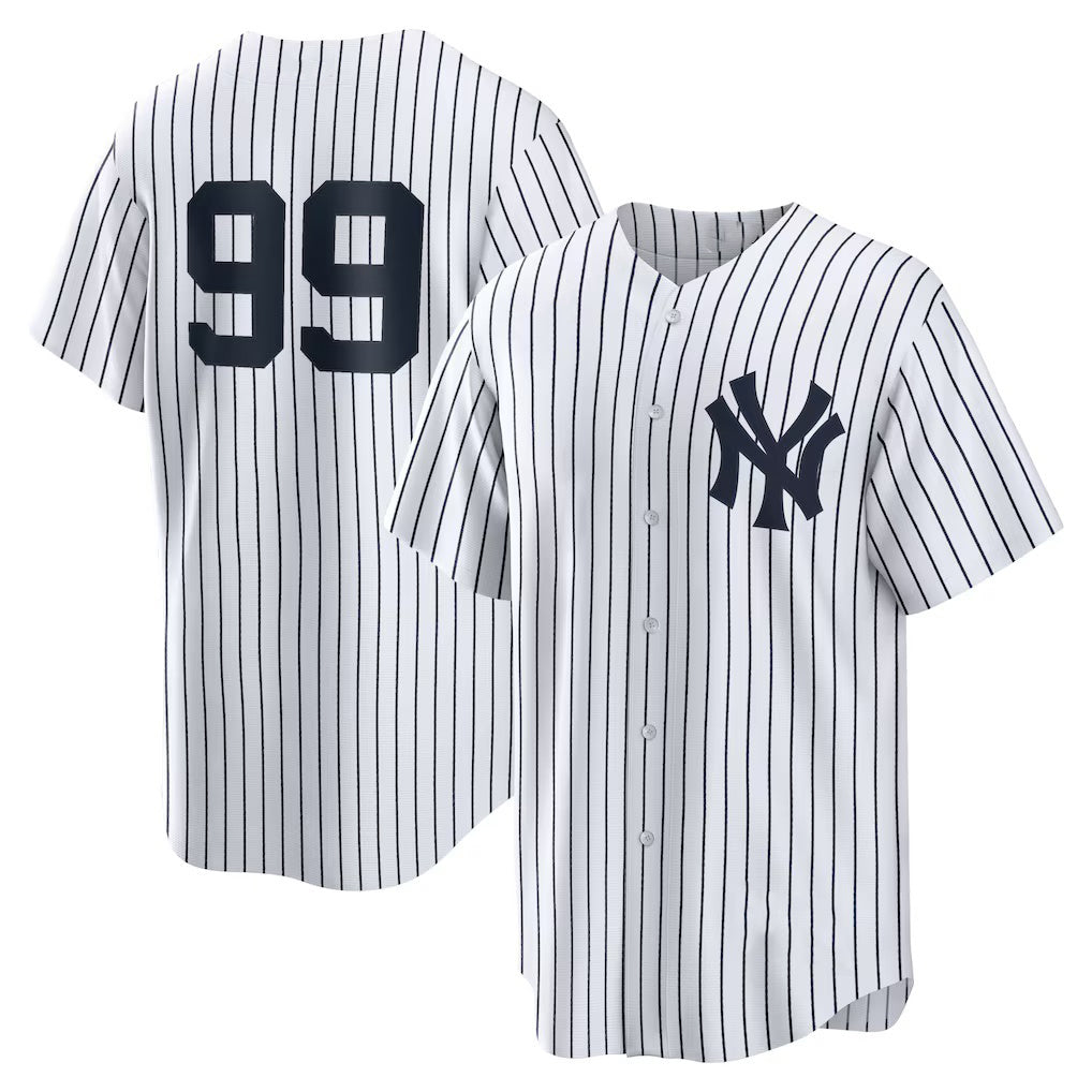 New York Yankees #99 Aaron Judge White Tomch Home Replica Player Name Jersey