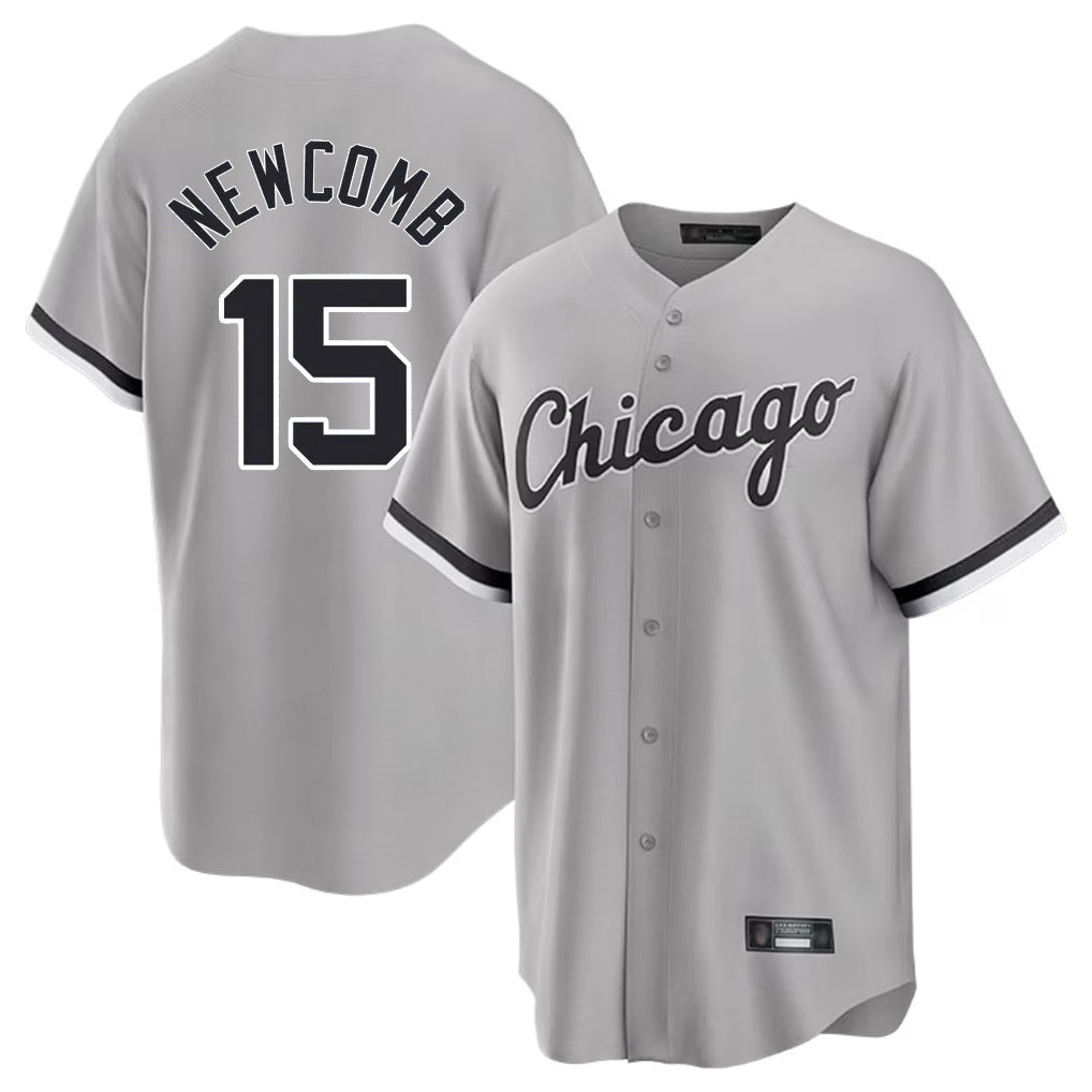 Chicago White Sox #15 Sean Newcomb Player Gray Tomch Home Game Stitched Jerseys