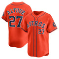 Houston Astros #27 Jose Altuve Orange Thaam Alternate Limited Player Jersey