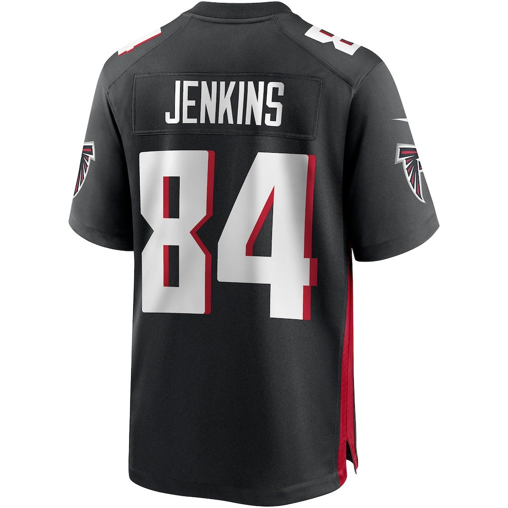 A.Falcons #84 Alfred Jenkins Black Tomch Game Retired Player Jersey