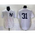 New York Yankees #31 Ichiro Suzuki White Tomch Cool Base Limited Stitched Jersey