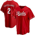Cincinnati Reds #2 Nick Castellanos Red Tomch 2021 Replica Alternate Jersey