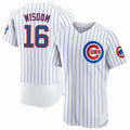 Chicago Cubs #16 Patrick Wisdom White Tomch Flex Base Stitched Jersey