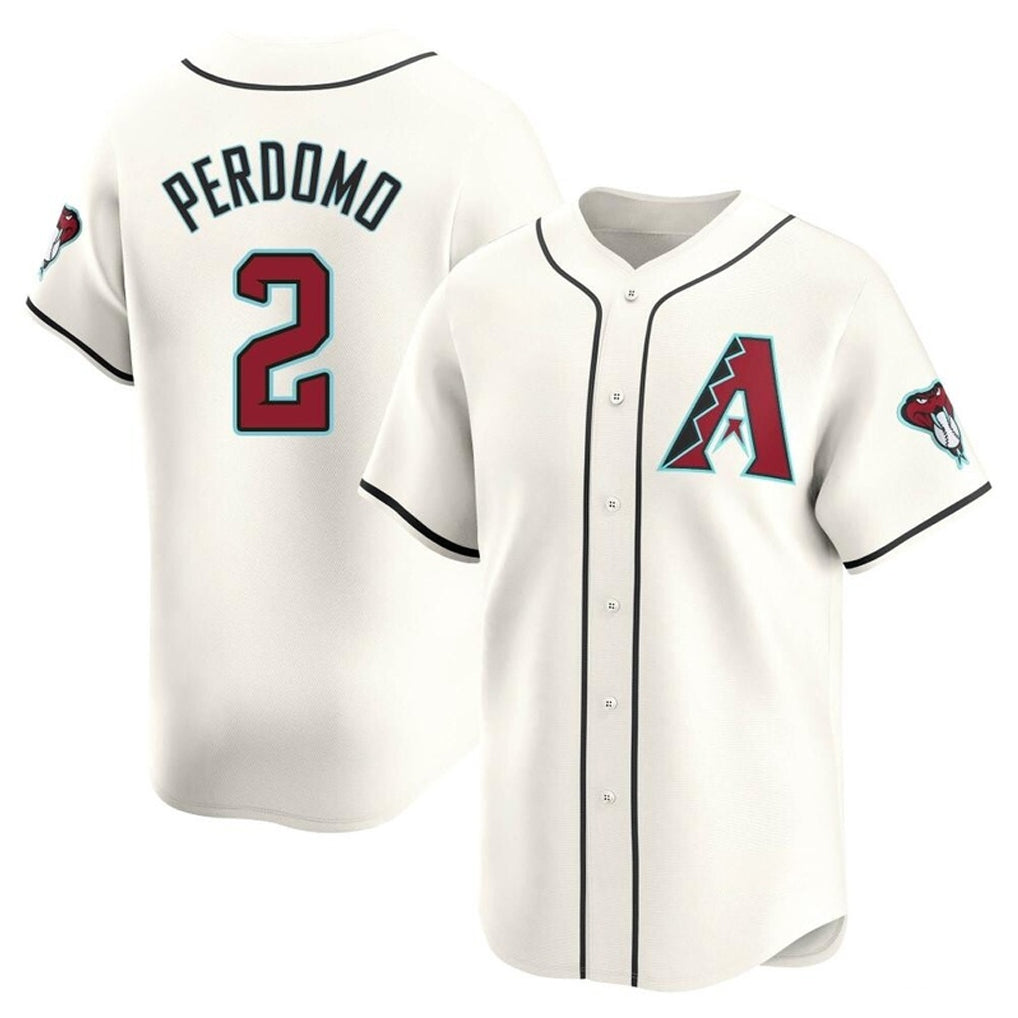 Arizona Diamondbacks #2 Geraldo Perdomo Player Cream Tomch Limited Home Game Stitched Jerseys