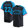Milwaukee Brewers #22 Christian Yelich Player Navy Tomch Limited National League All-Star Home Game Stitched Jerseys